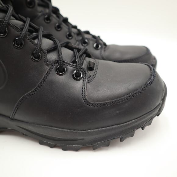 Nike Manoa Triple Black Boots Mens Size 8 Leather Mid Shoes Outdoor 454350-003 main image 16